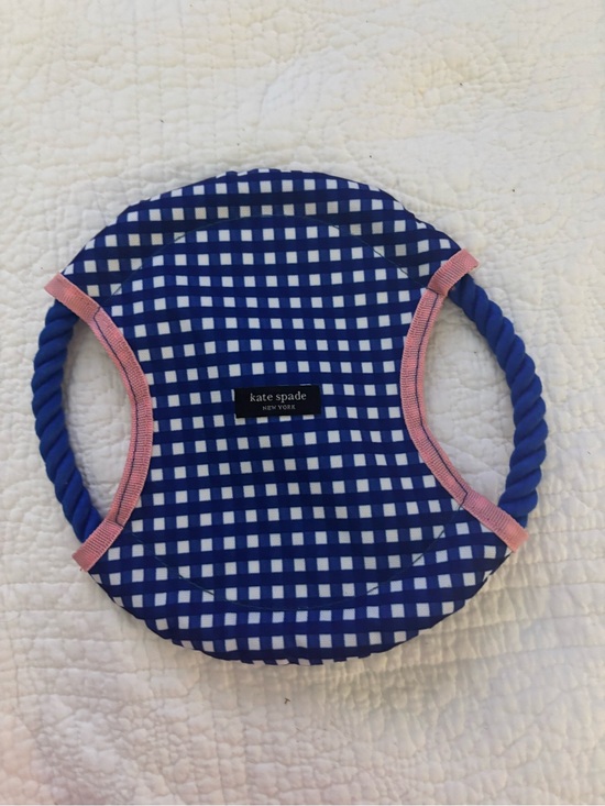 kate spade Other - kate spade Blue and Pink Gingham Rope Dog Toy